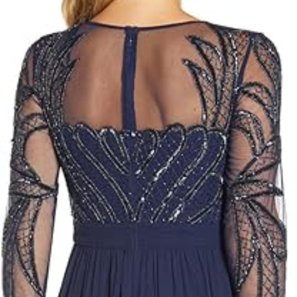 Adrianna Papell Women's Beaded Bodice Gown/Dress